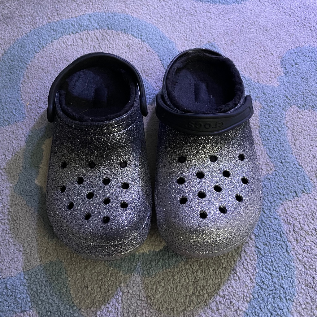 Crocs UnisexAdult Classic Lined Glitter Clog